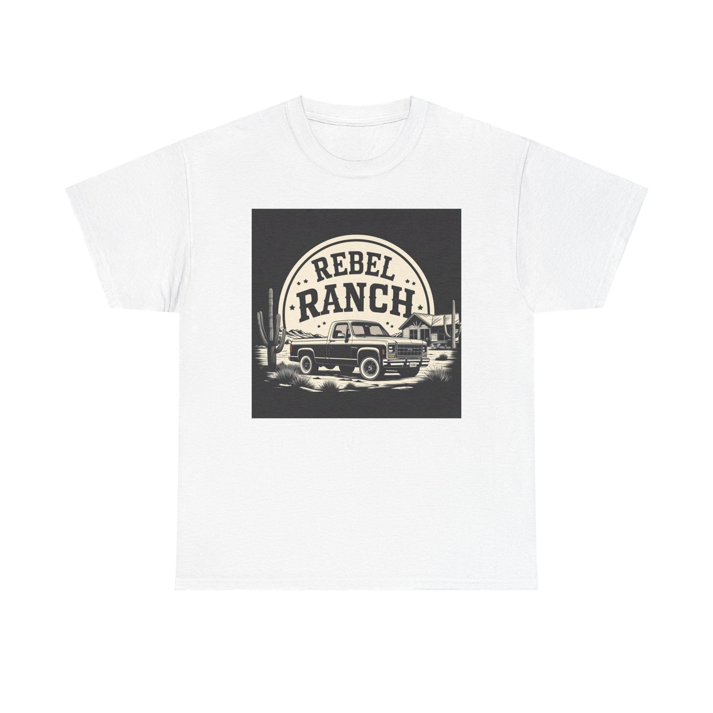 Classic Rebel Ranch Logo with Bold Contrast