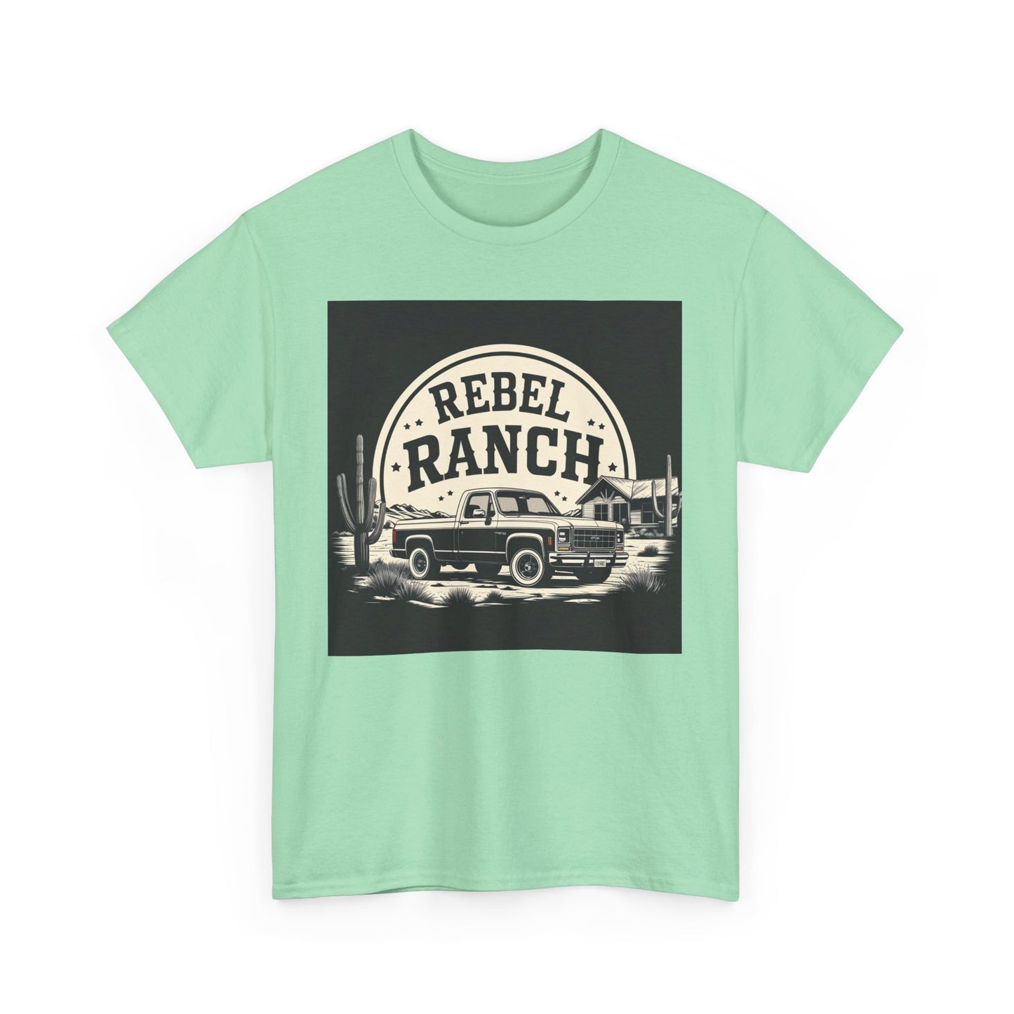 Classic Rebel Ranch Logo with Bold Contrast