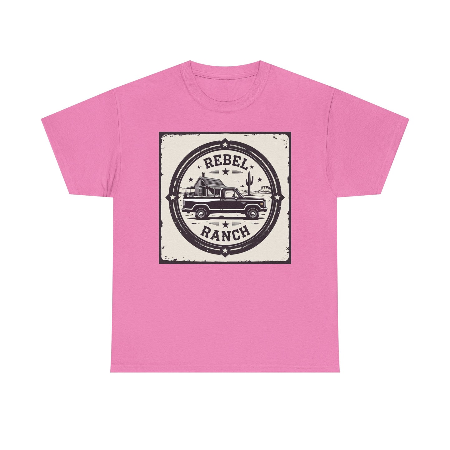 Circular Classic Americana Logo for REBEL RANCH