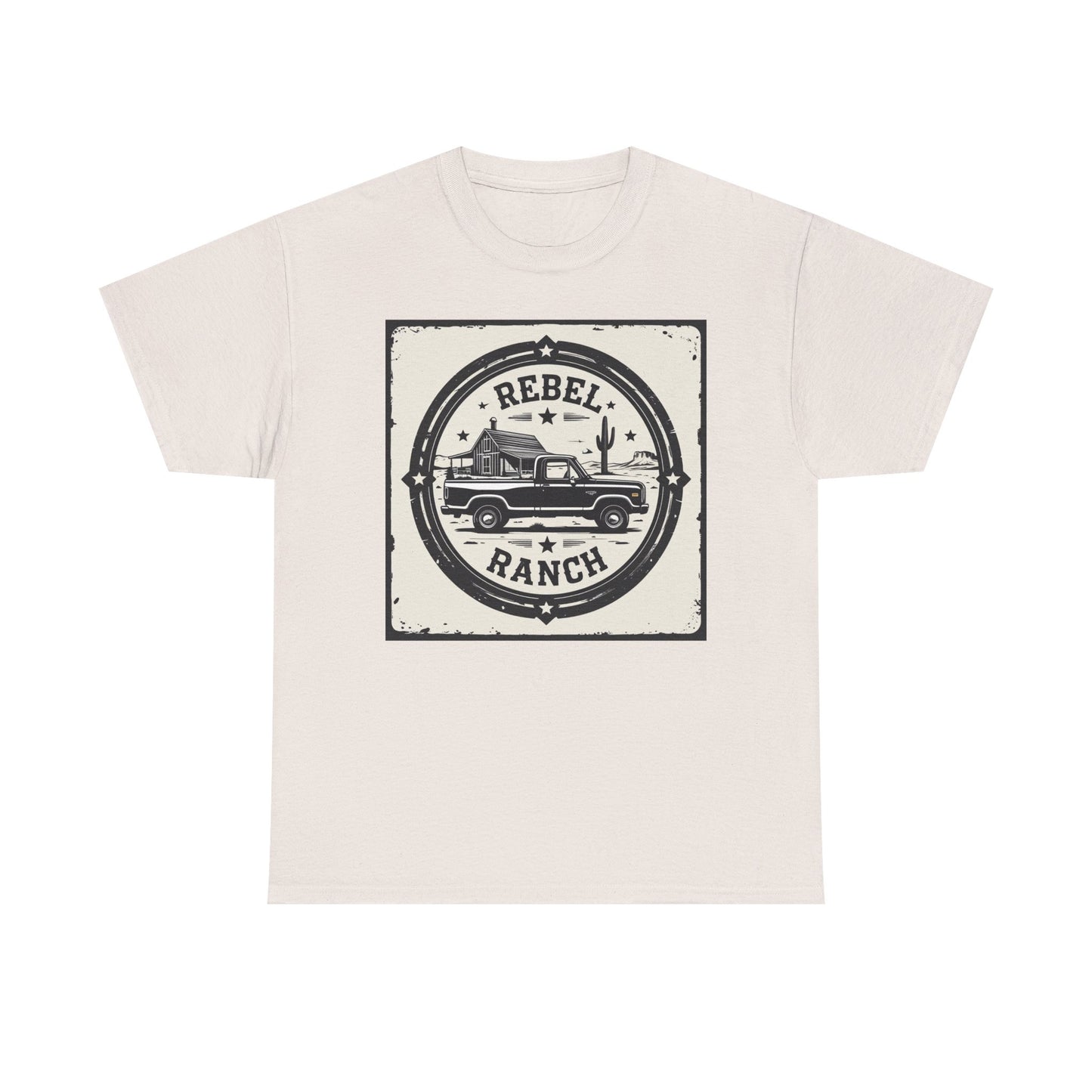 Circular Classic Americana Logo for REBEL RANCH