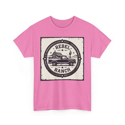 Circular Classic Americana Logo for REBEL RANCH