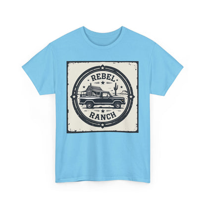 Circular Classic Americana Logo for REBEL RANCH