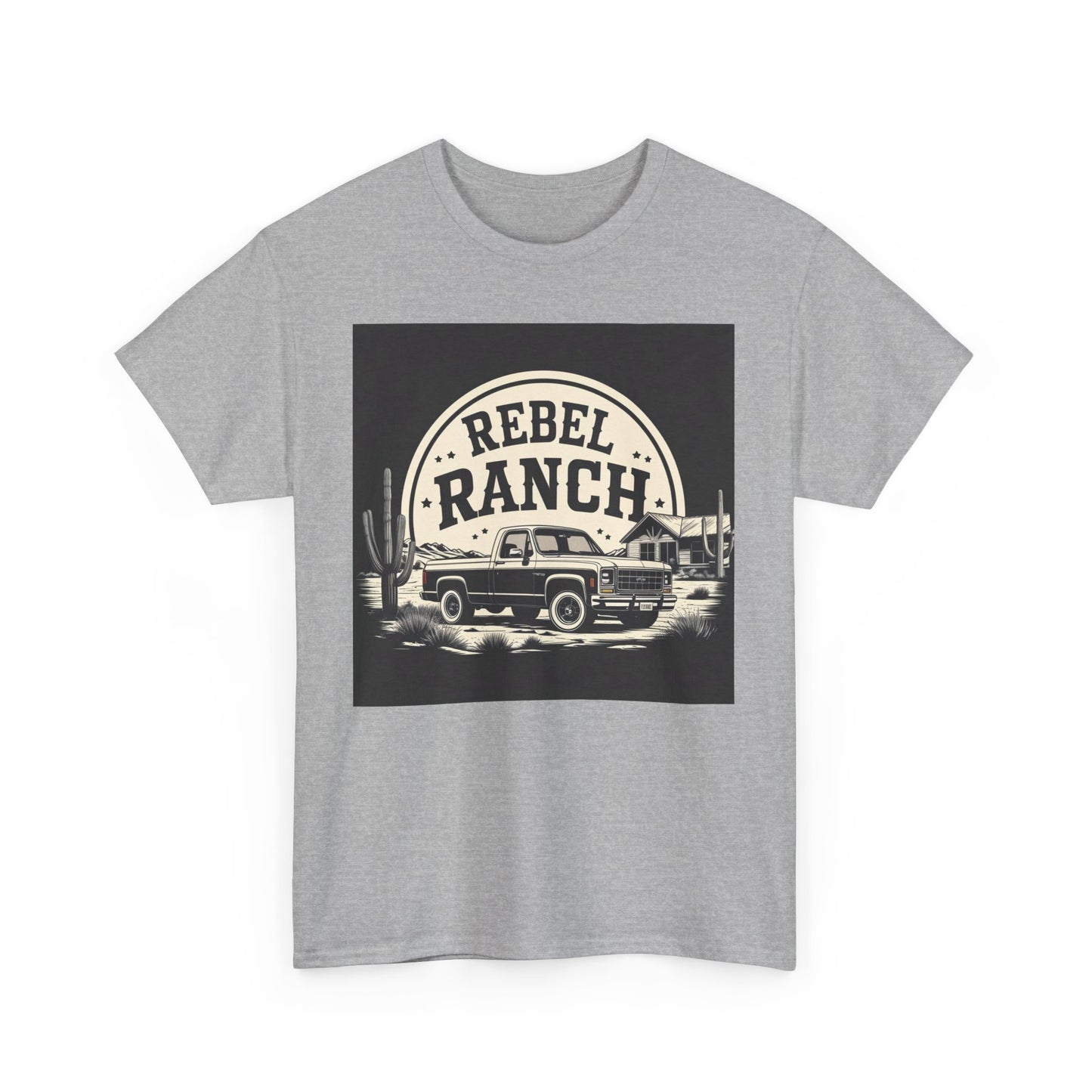 Classic Rebel Ranch Logo with Bold Contrast
