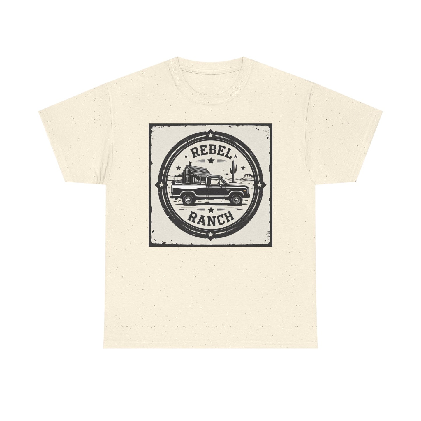 Circular Classic Americana Logo for REBEL RANCH