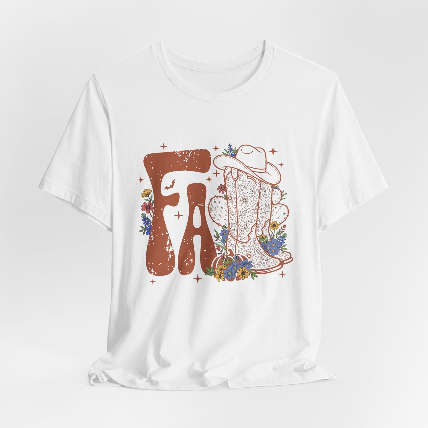 Autumn Rodeo Vibes – Cowboy Boots & Cactus Tee