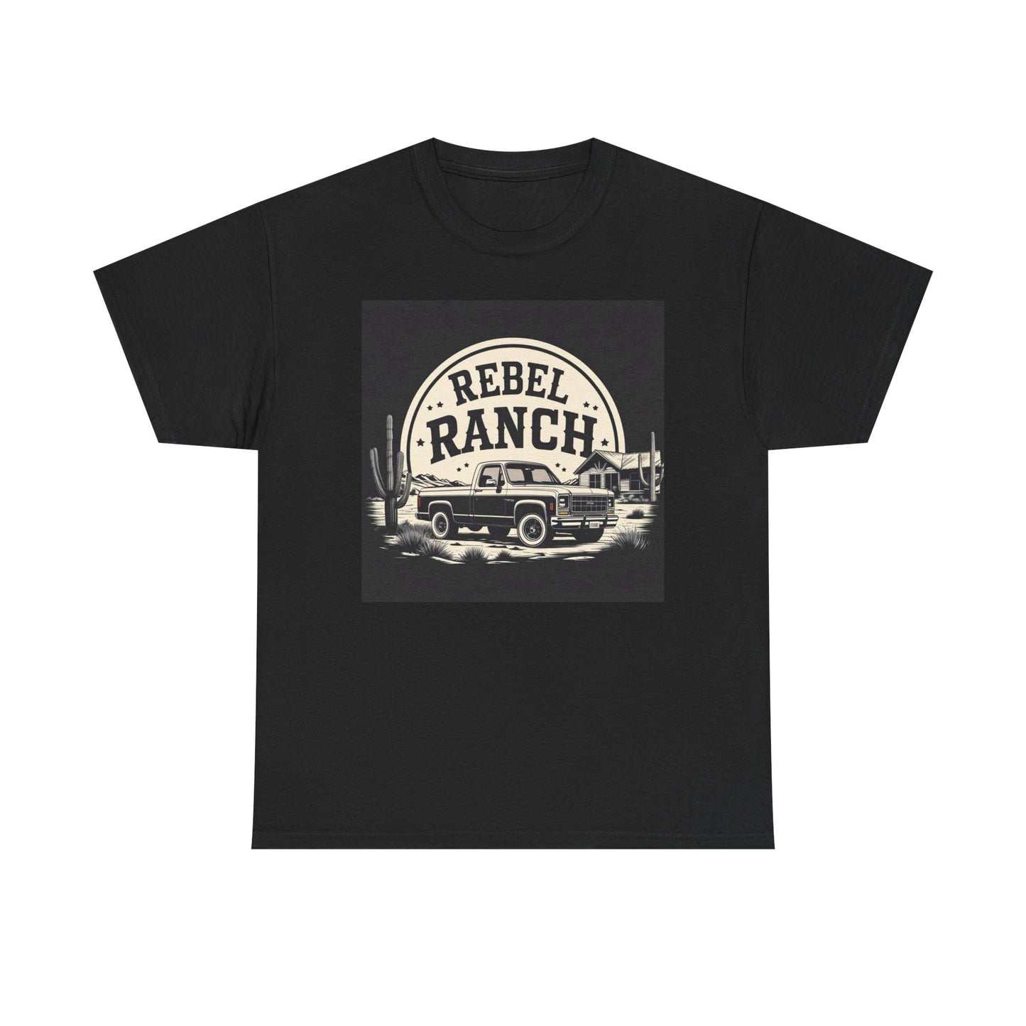 Classic Rebel Ranch Logo with Bold Contrast