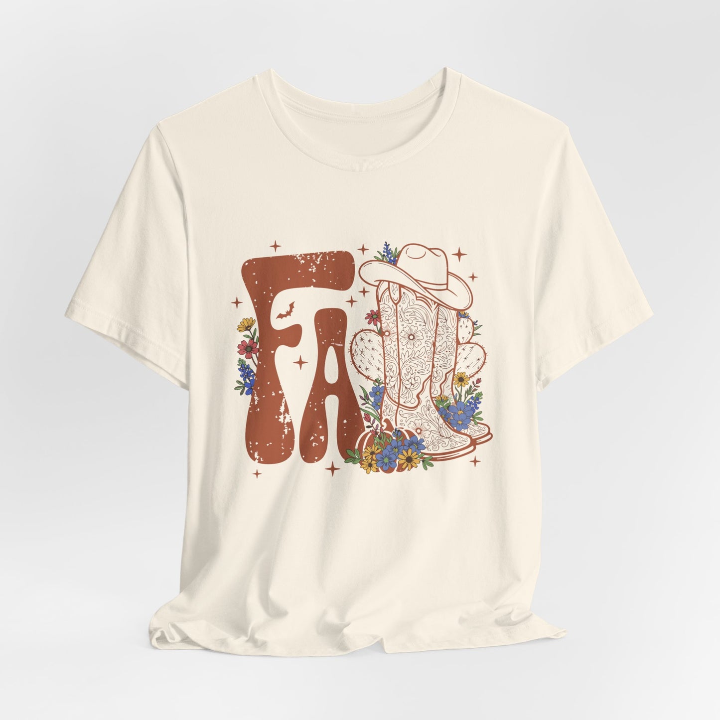 Autumn Rodeo Vibes – Cowboy Boots & Cactus Tee