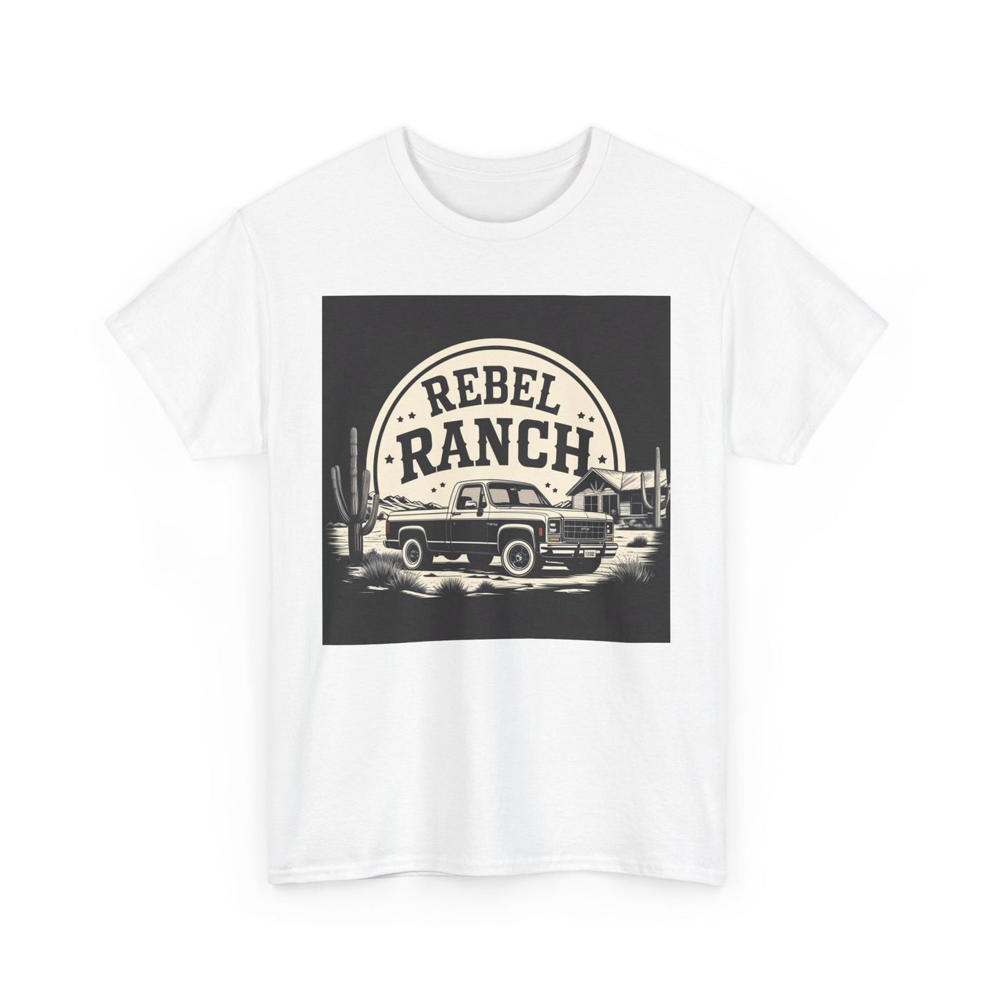 Classic Rebel Ranch Logo with Bold Contrast
