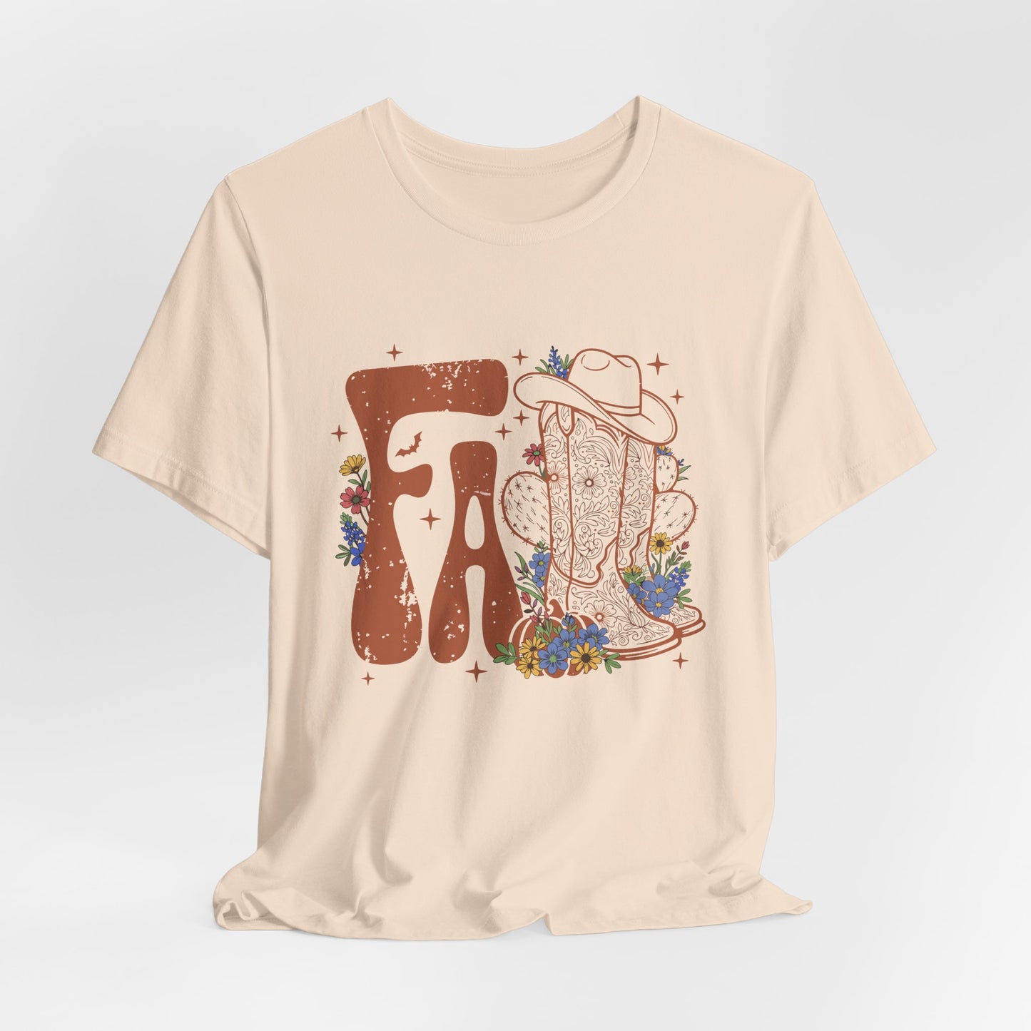 Autumn Rodeo Vibes – Cowboy Boots & Cactus Tee