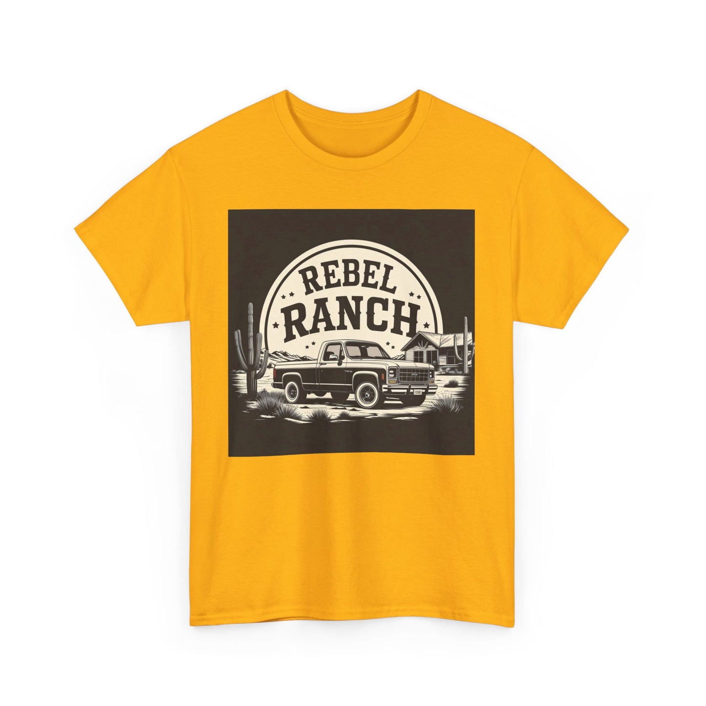 Classic Rebel Ranch Logo with Bold Contrast