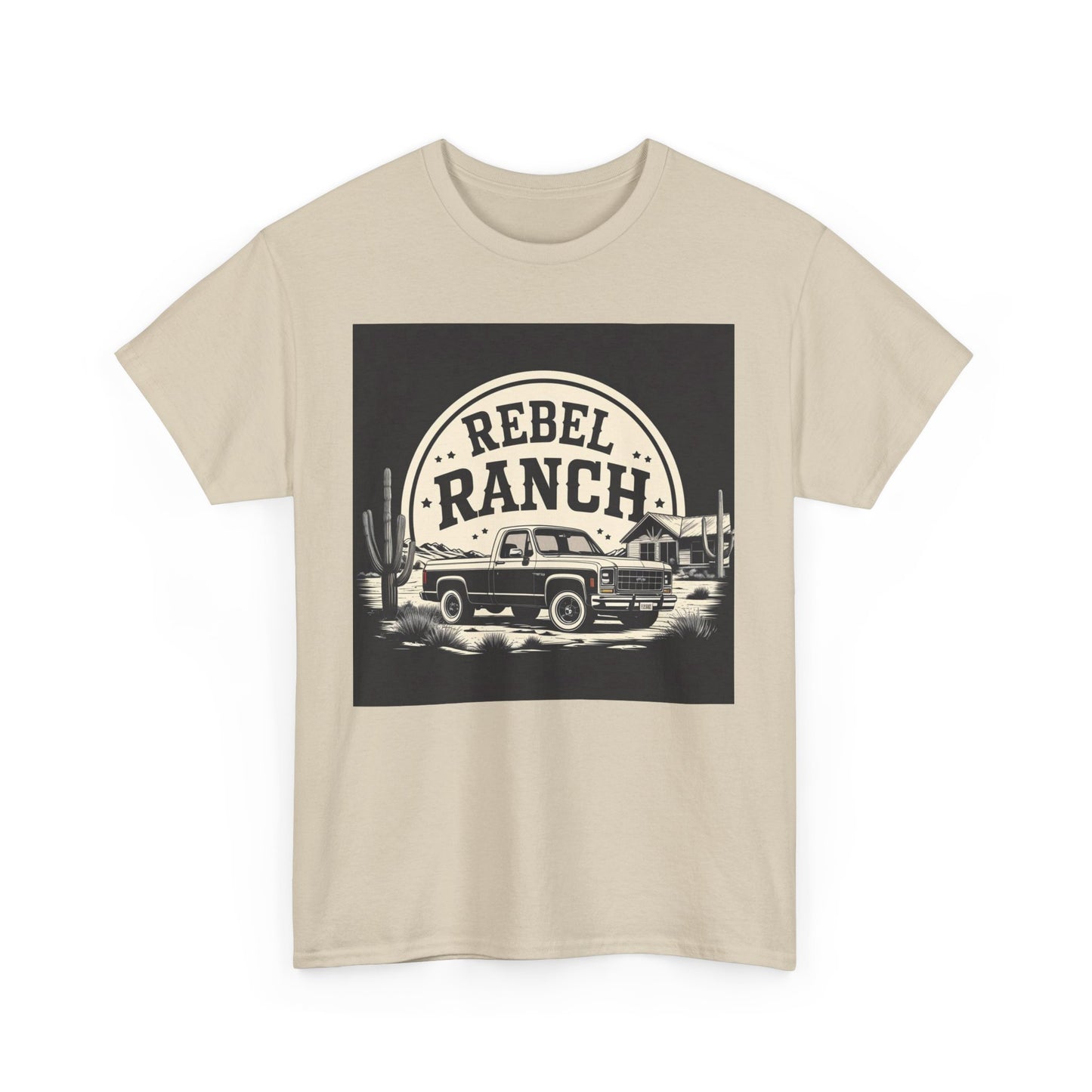 Classic Rebel Ranch Logo with Bold Contrast