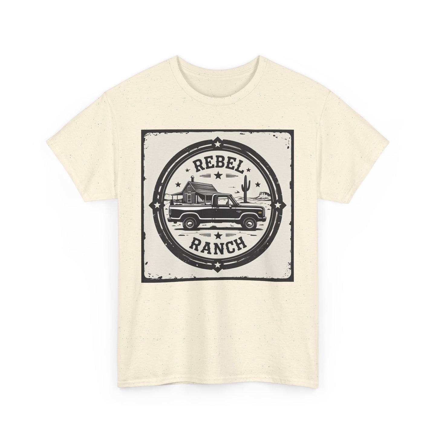 Circular Classic Americana Logo for REBEL RANCH