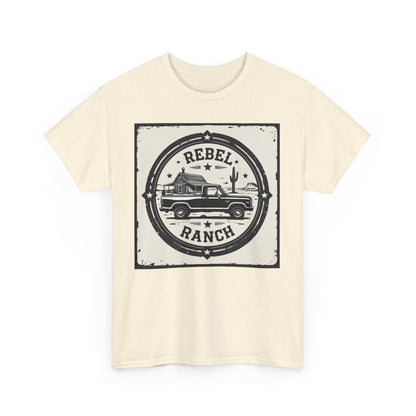 Circular Classic Americana Logo for REBEL RANCH