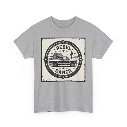 Circular Classic Americana Logo for REBEL RANCH
