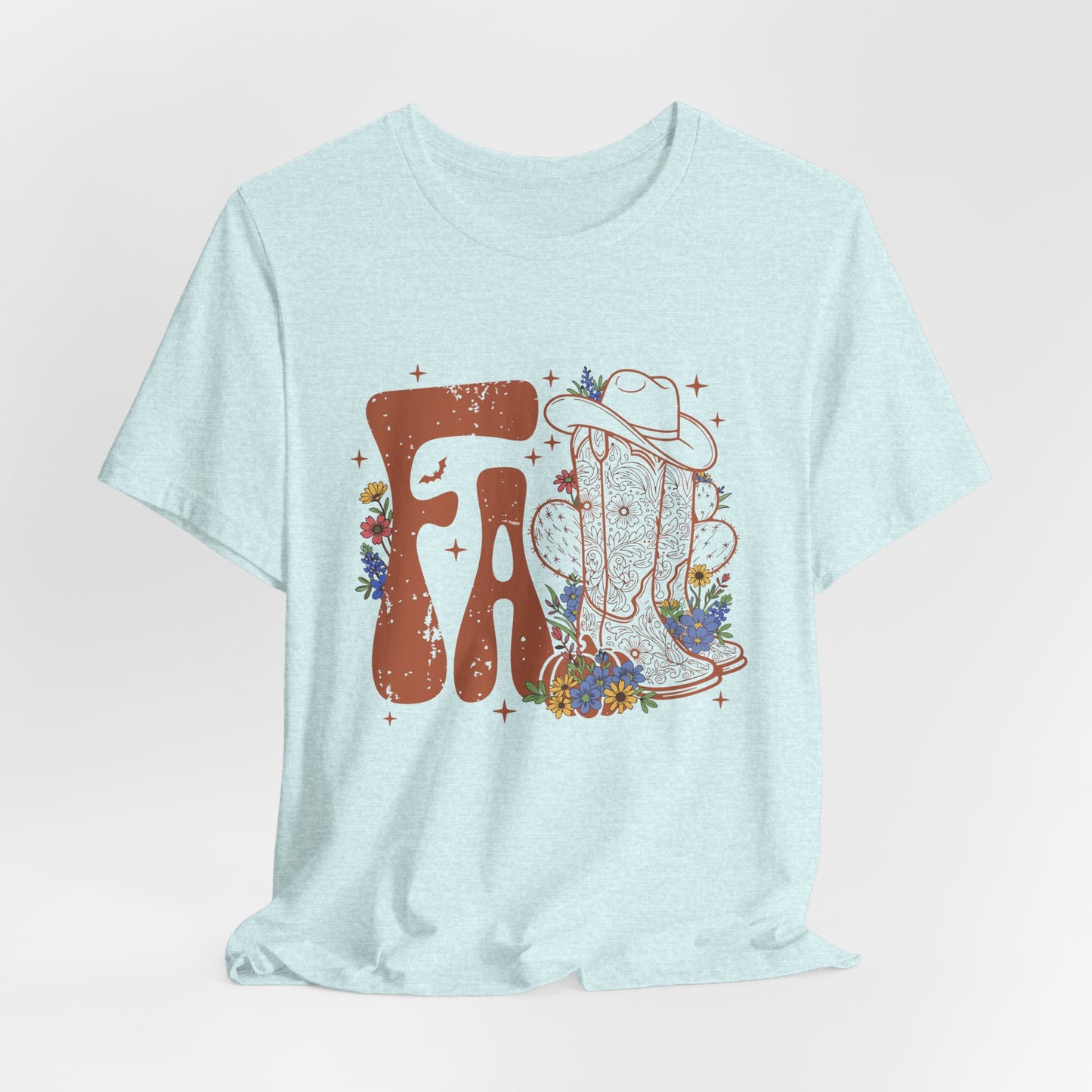 Autumn Rodeo Vibes – Cowboy Boots & Cactus Tee