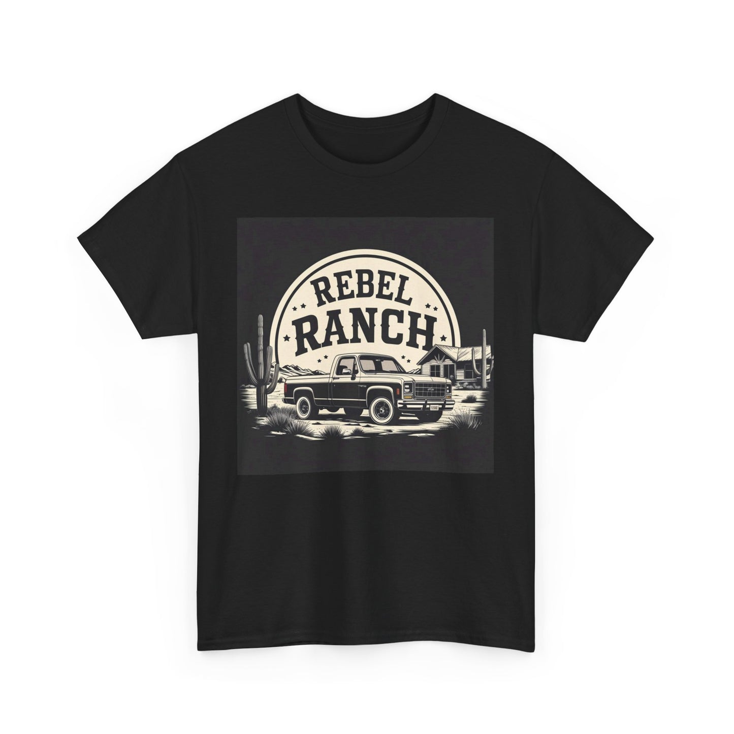 Classic Rebel Ranch Logo with Bold Contrast