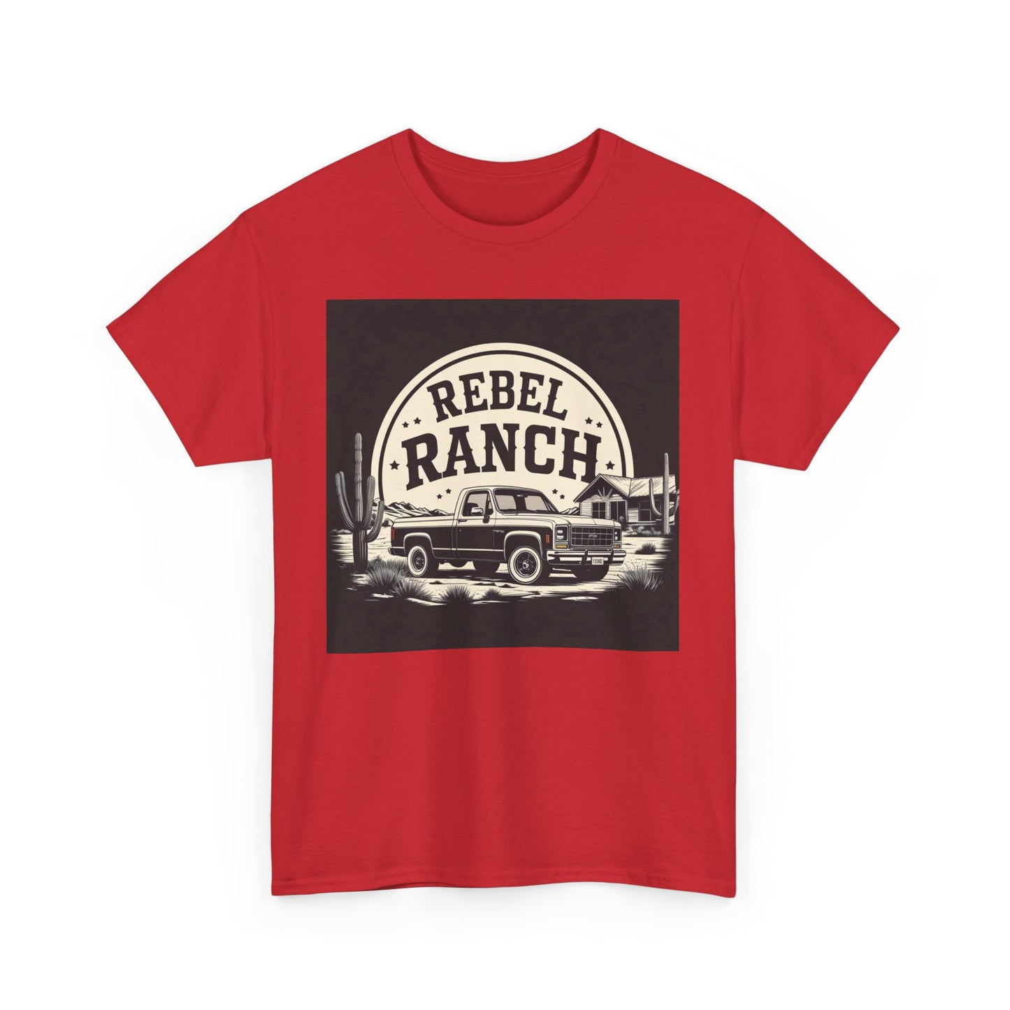 Classic Rebel Ranch Logo with Bold Contrast