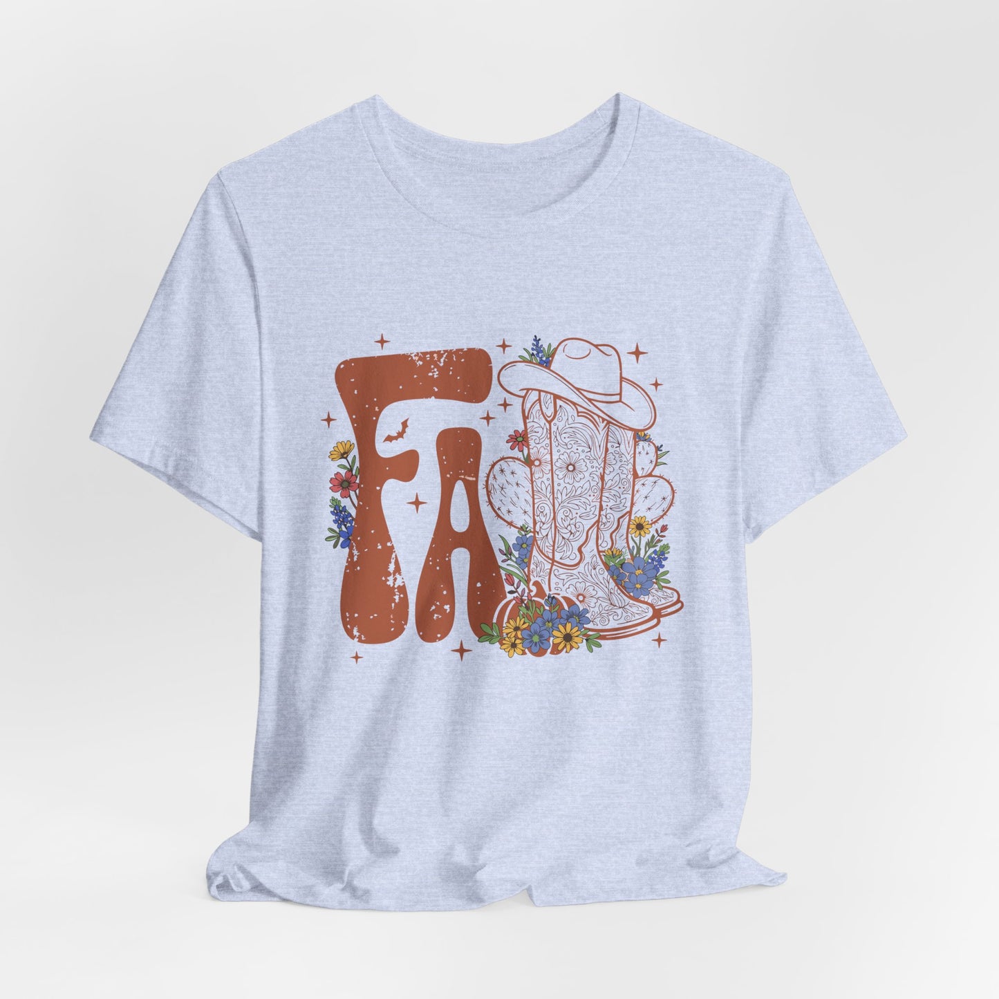 Autumn Rodeo Vibes – Cowboy Boots & Cactus Tee