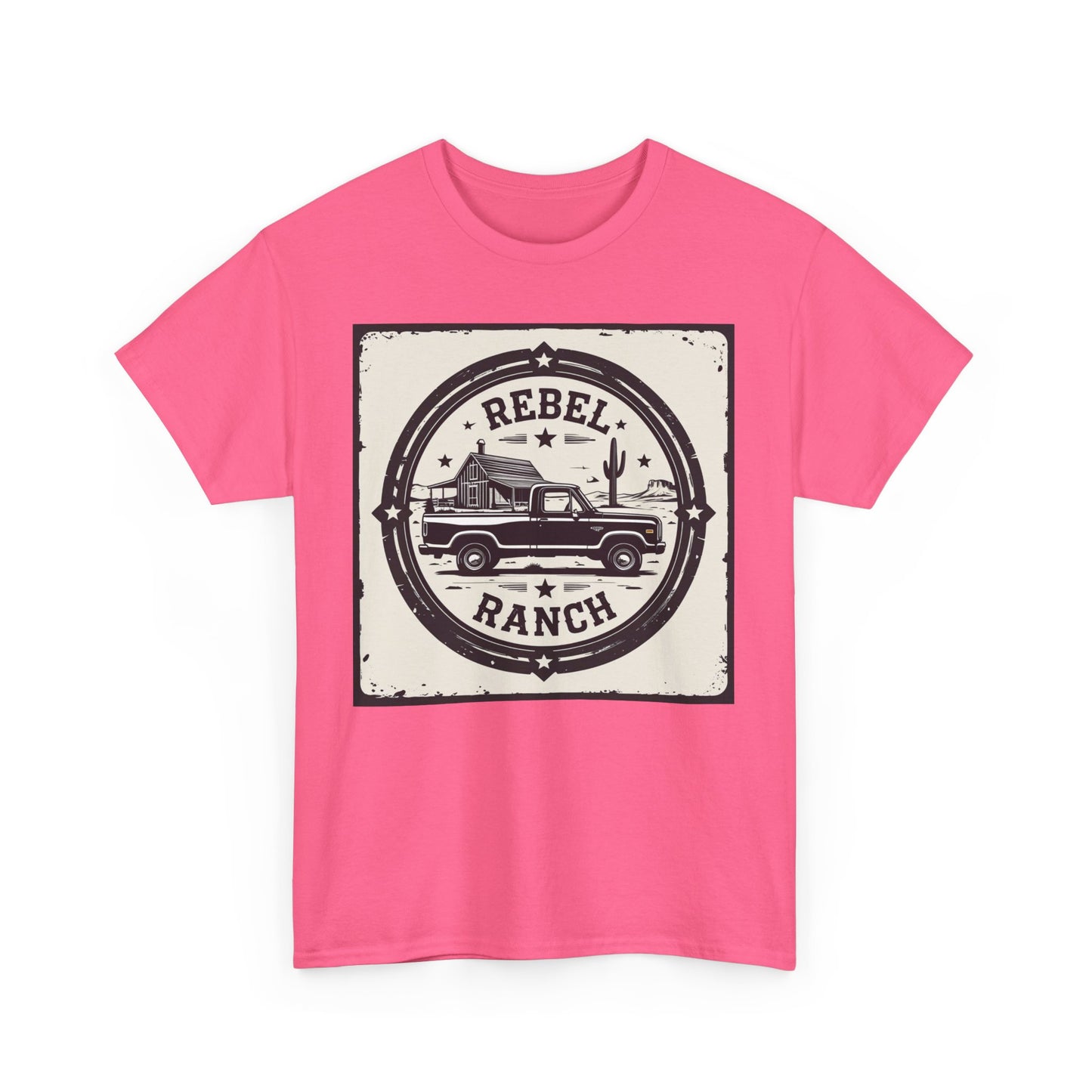 Circular Classic Americana Logo for REBEL RANCH