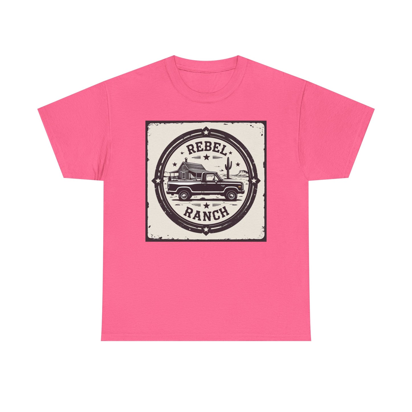 Circular Classic Americana Logo for REBEL RANCH